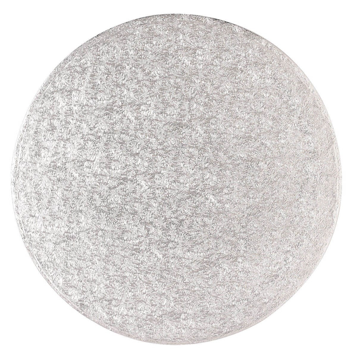 Round Silver Cake Board - 5mm Thick, Multi-Size (8", 10", 12")