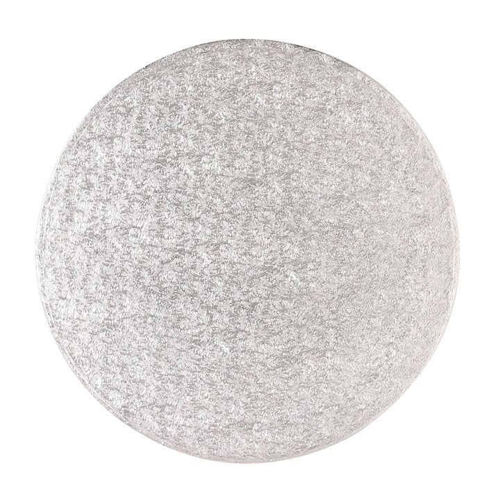 Round Silver Fern Cake Board - 13mm Thick, Cake Drum, Multi-Size (8", 10", 12")